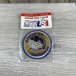 Vintage Kennedy Space Center Apollo XII Souvenir Space Emblem NASA Iron On